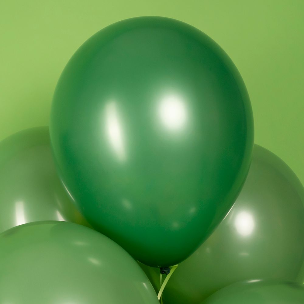 Шар (12''/30 см) Темно-зеленый, пастель, 100 шт.