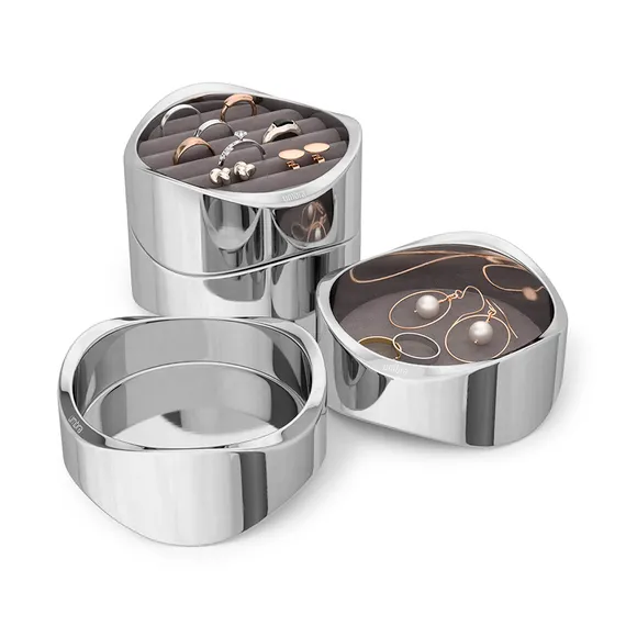 Органайзер для украшений wavy, хром