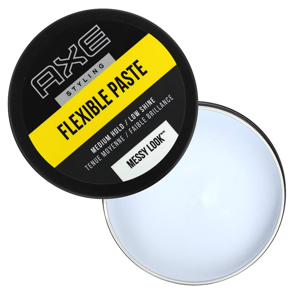 AXE, Messy Look, эластичная паста, средней фиксации / слабого блеска, 75 г (2,64 унции)