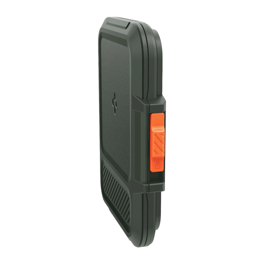 Пластиковый чехол-бумажник MagSafe с защёлкой Spigen Lock Fit (Mag Fit) Картхолдер из поликарбоната. Вмещает до шести карт