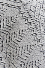 Оренбургский пуховый платок П2-130-01 белый отбеленный