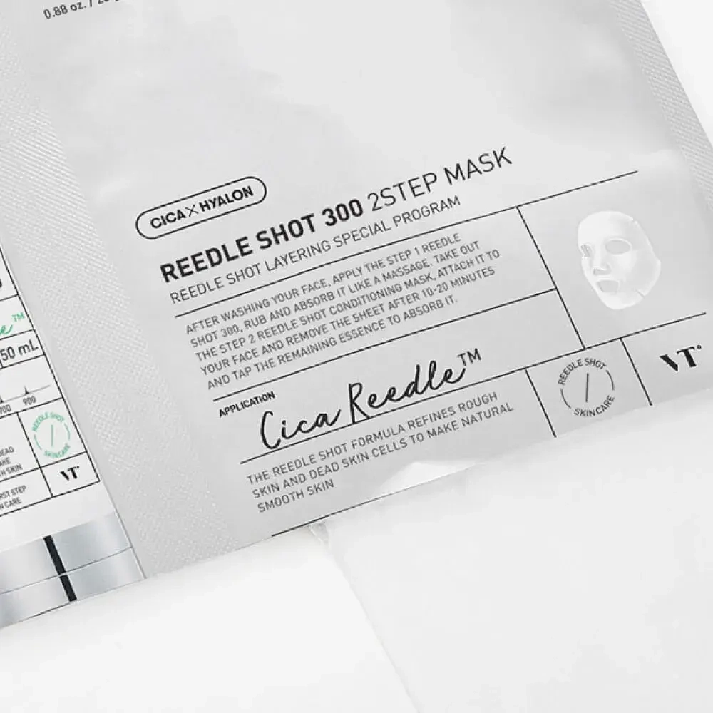 VT COSMETICS Маска интенсивная двухфазная с микроиглами Reedle Shot 300 Conditioning 2Step Mask MILD (25 г + 1,5 г)
