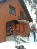 Изготовление кованых козырьков