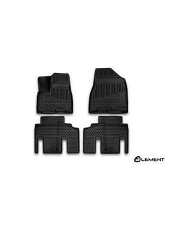 Коврики в салон для KIA Carnival (III), 2014-2021, VAN, 4 шт. (полиуретан) ELEMENT3D2558210