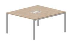 Составной стол Strike на 2 рабочих места 1380х1566х750мм (2 металлических аутлета)