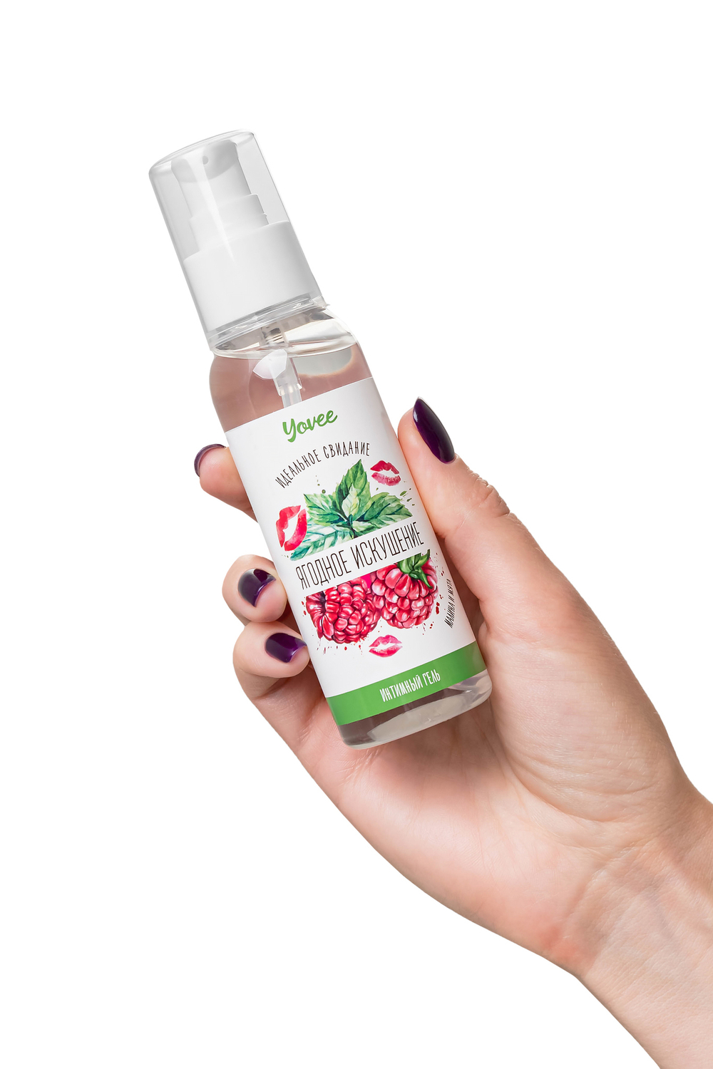 Съедобная смазка Ягодное искушение со вкусом малины и мяты 100 мл