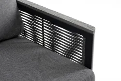 "Париж" модуль диванный левый, двухместный, цвет серый