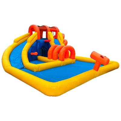 Надувной водный батут с сухим бассейном «Аква лабиринты» 7*6,5*3 м