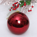 Новогодний шар 20 см «Глянец», рубин