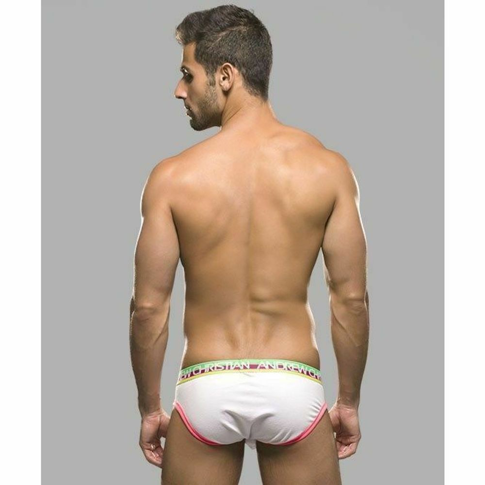 Мужские трусы брифы белые Andrew Christian Teaser Brief White