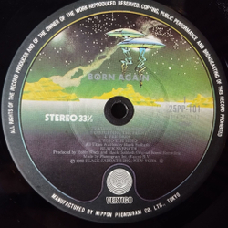 Винтажная виниловая пластинка LP Black Sabbath Born Again (Japan 1983) (Obi) Zero The Hero