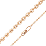 Цепь из красного золота (плетение «Якорное бриллиантовое»)