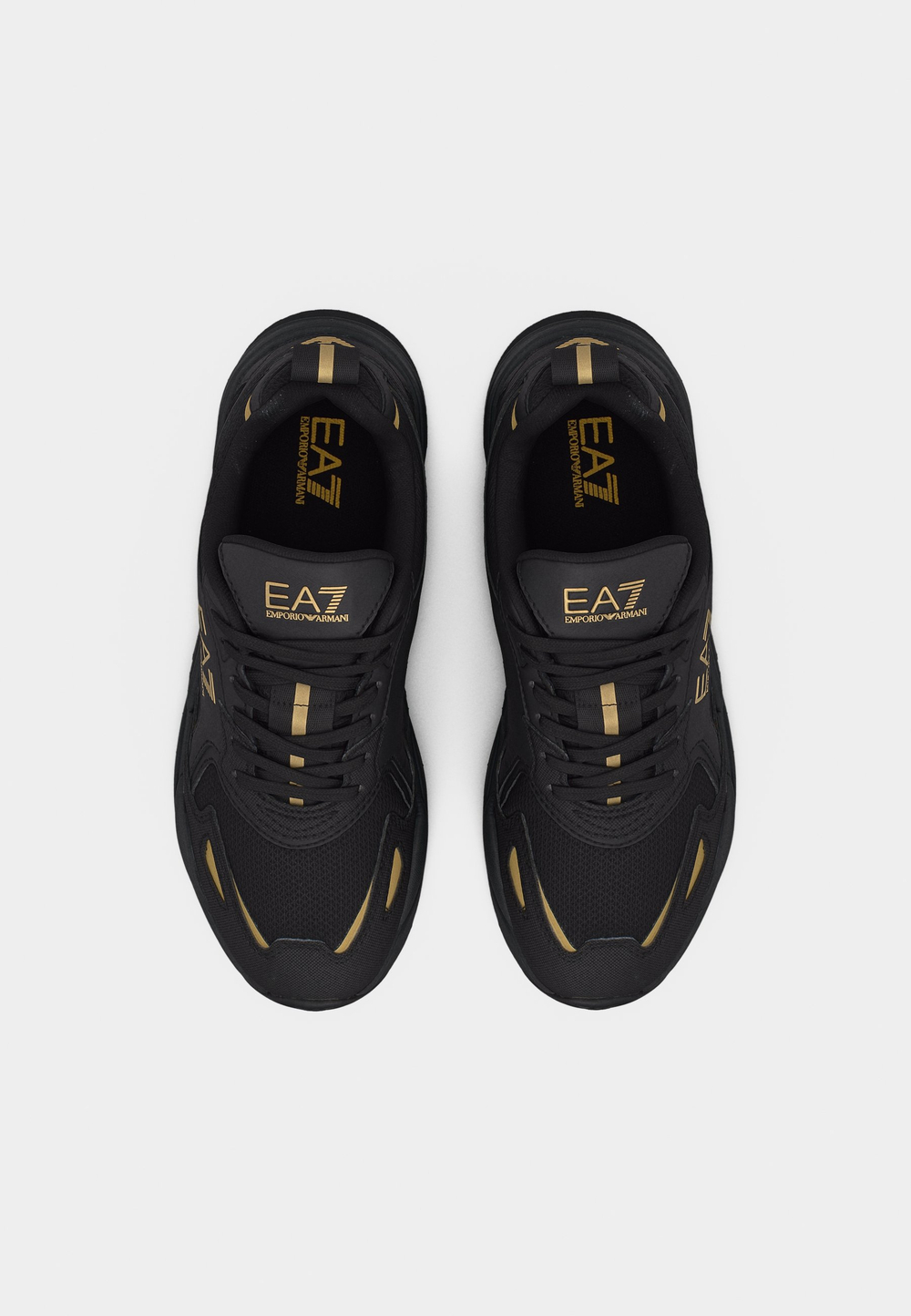 EA7 Emporio Armani ACE RUNNER NEW UNISEX - кроссовки на шнуровке - Чёрный
