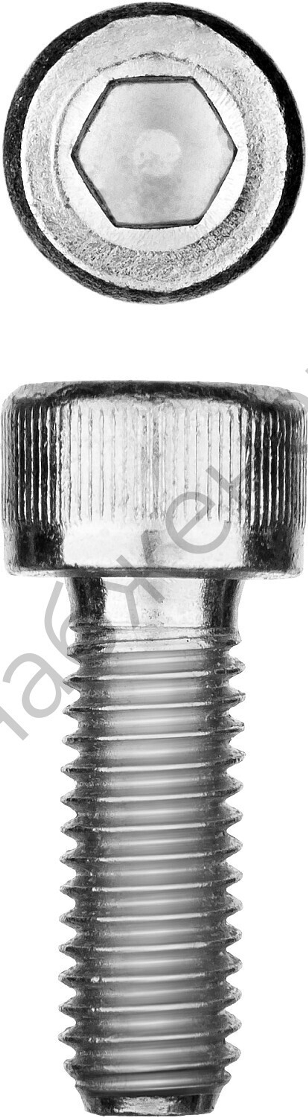 ЗУБР DIN 912 кл. пр. 8.8, М6 x 16 мм, винт свнутренним шестигранником, цинк, 5 кг, Профессионал (30318-06-016)