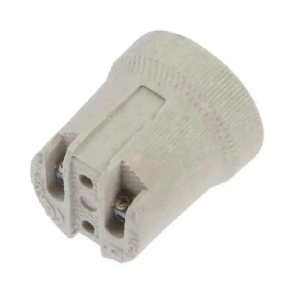 Патрон для лампы E27 керамический подвесной 10 штук Д-002