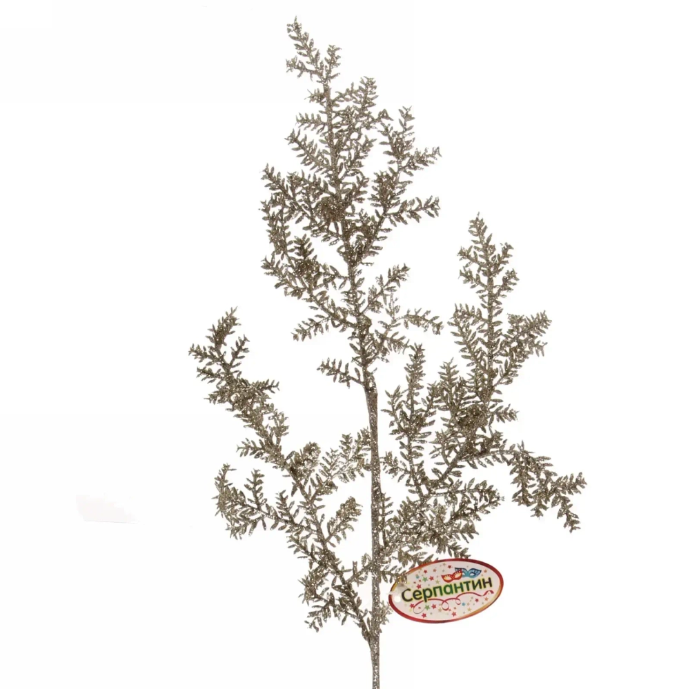 Ветка хвойная «Сосновые шишки» 80 см, Шампань