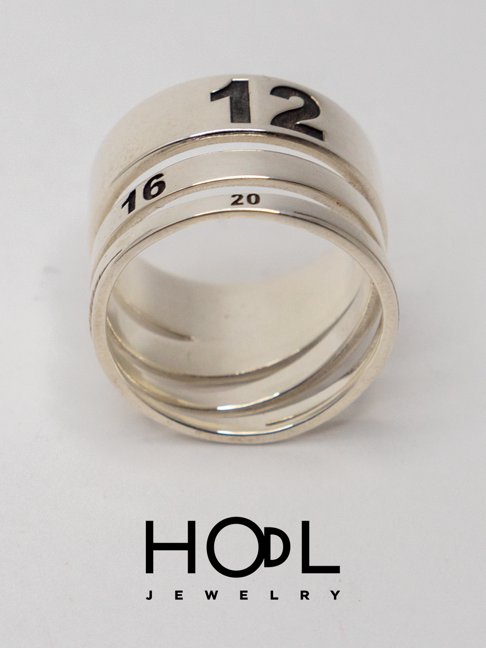 Мужское серебряное кольцо Halving от Hodl Jewelry