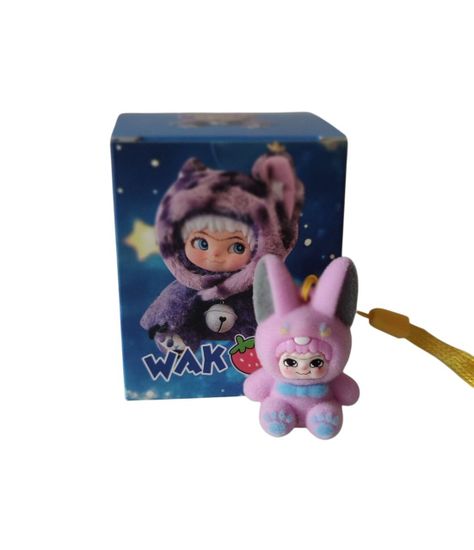 Брелок сюрприз Вакуку с ушками в синей коробочке в ассорт. 4см