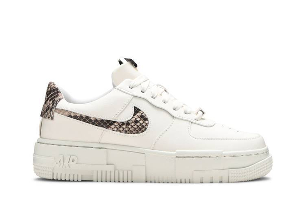 Кроссовки Nike Air Force 1 Pixel Se "Sail Snake" (Женская размерная сетка)