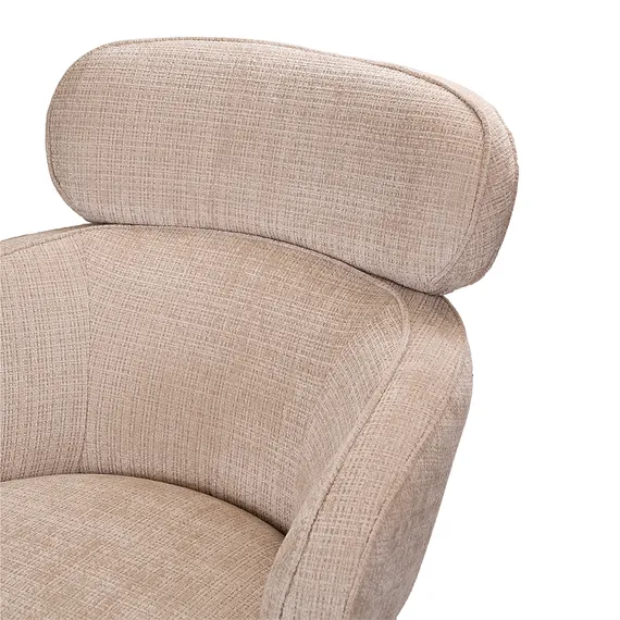 Кресло KING кремовый, шенилл