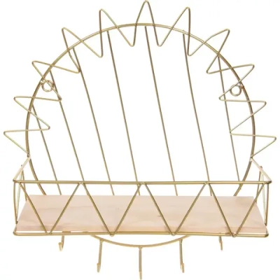 Ключница настенная металлическая «ЛОФТ ВОСТ», паншкрафт, цвет золото, 35*11*35см (коробка)