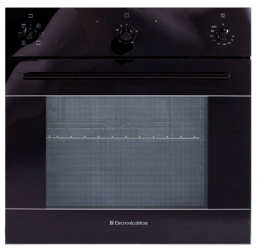 Электрический духовой шкаф Electronicsdeluxe 6006.03-003 (черное,мех.ручки)