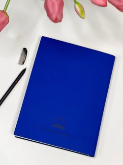 Блокнот А4 200л. (400страниц) в клетку без рамки Синий (К44-694КБР)