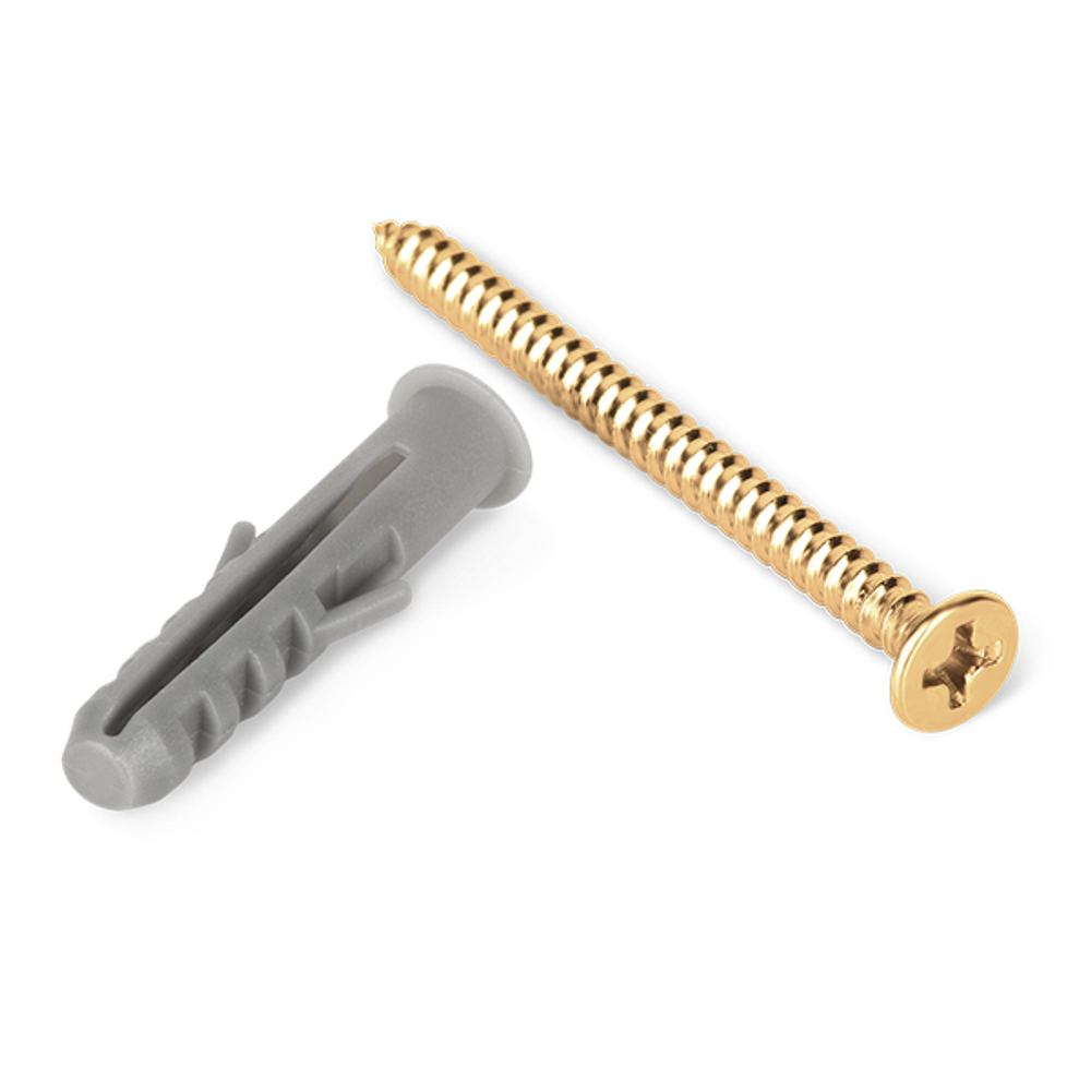 Винты для изолятора 10 шт. (золото) Ретро