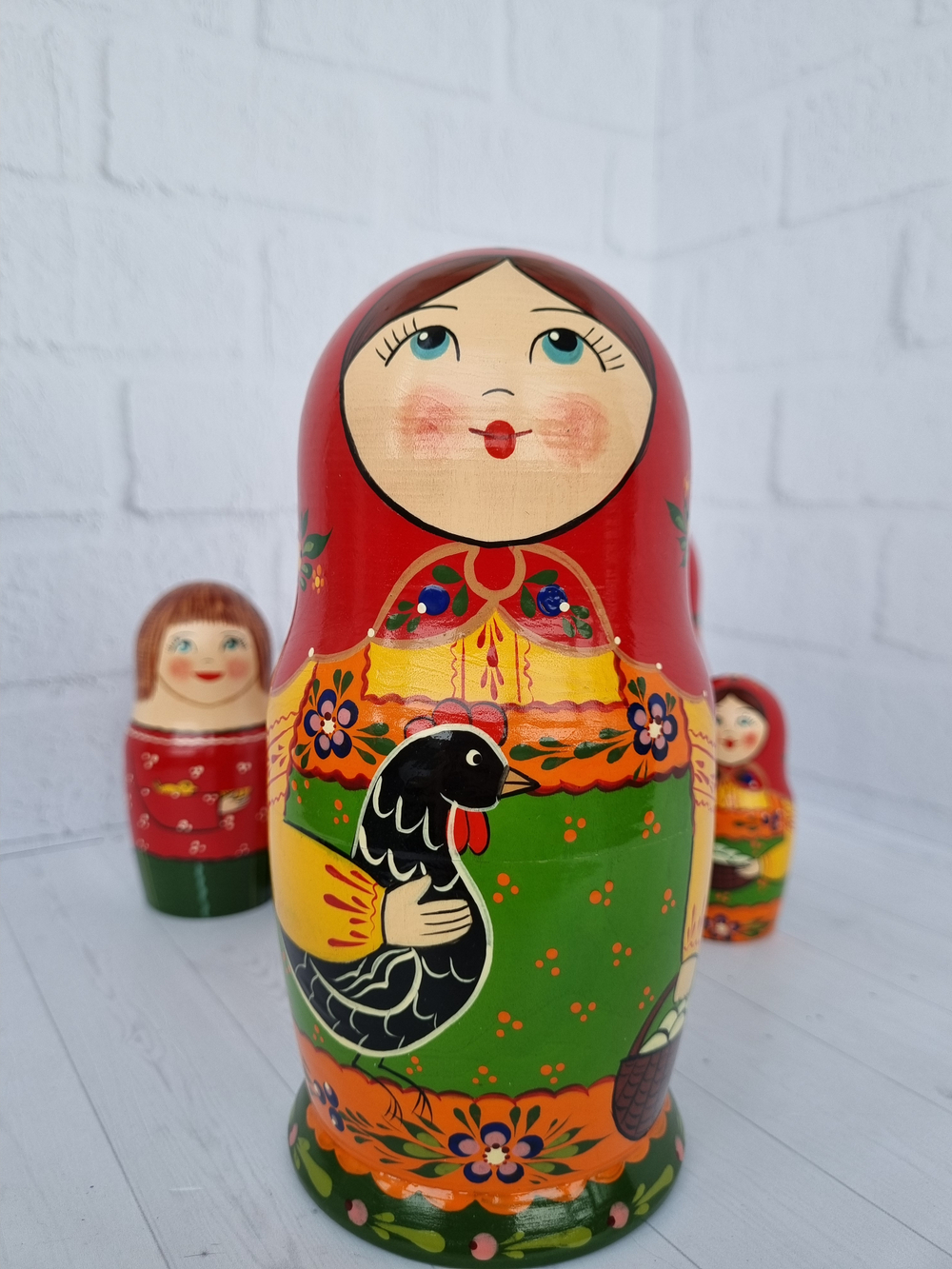 Матрешка "с курочкой" традиция 5мест