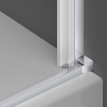 Душевая дверь Alpha VDP-3AL850CL , хром, стекло прозрачное