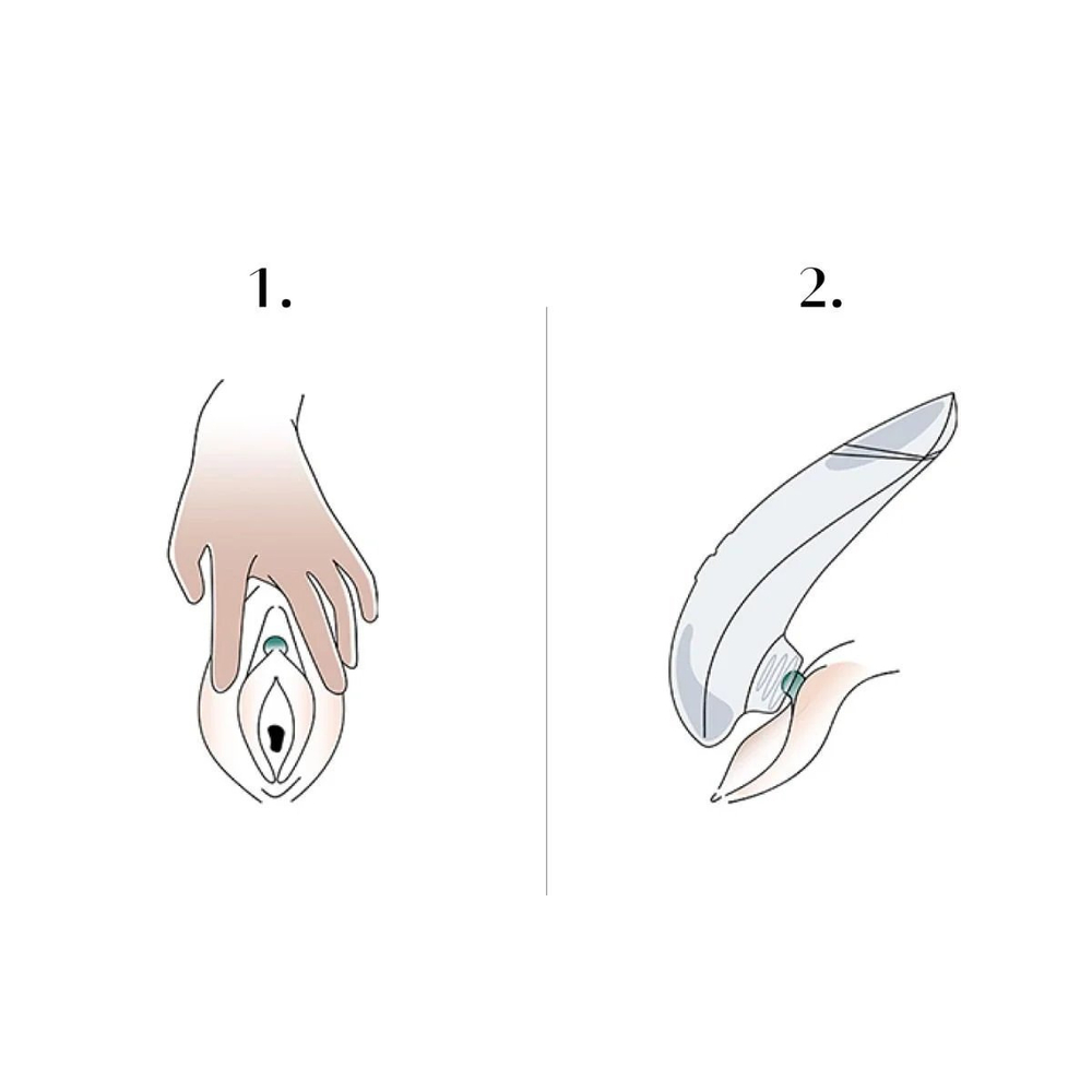 Бесконтактный клиторальный стимулятор Womanizer Marilyn Monroe мраморно-черный