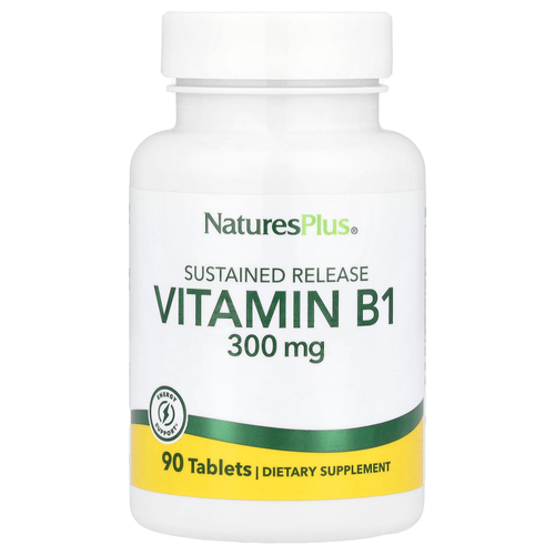 NaturesPlus, витамин В1, 300 мг, 90 таблеток