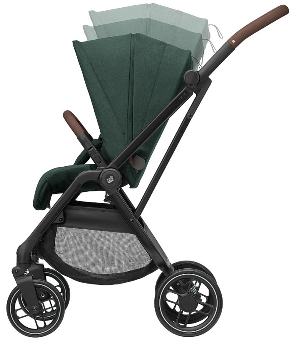 Детская коляска Maxi-Cosi Leona2 Oria 3 в 1 с автокреслом CabrioFix Select grey 1204403110 Twillic Green/1507750111 Essential Graphite