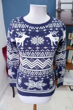 Джемпер Terranova с оленями 44 размер