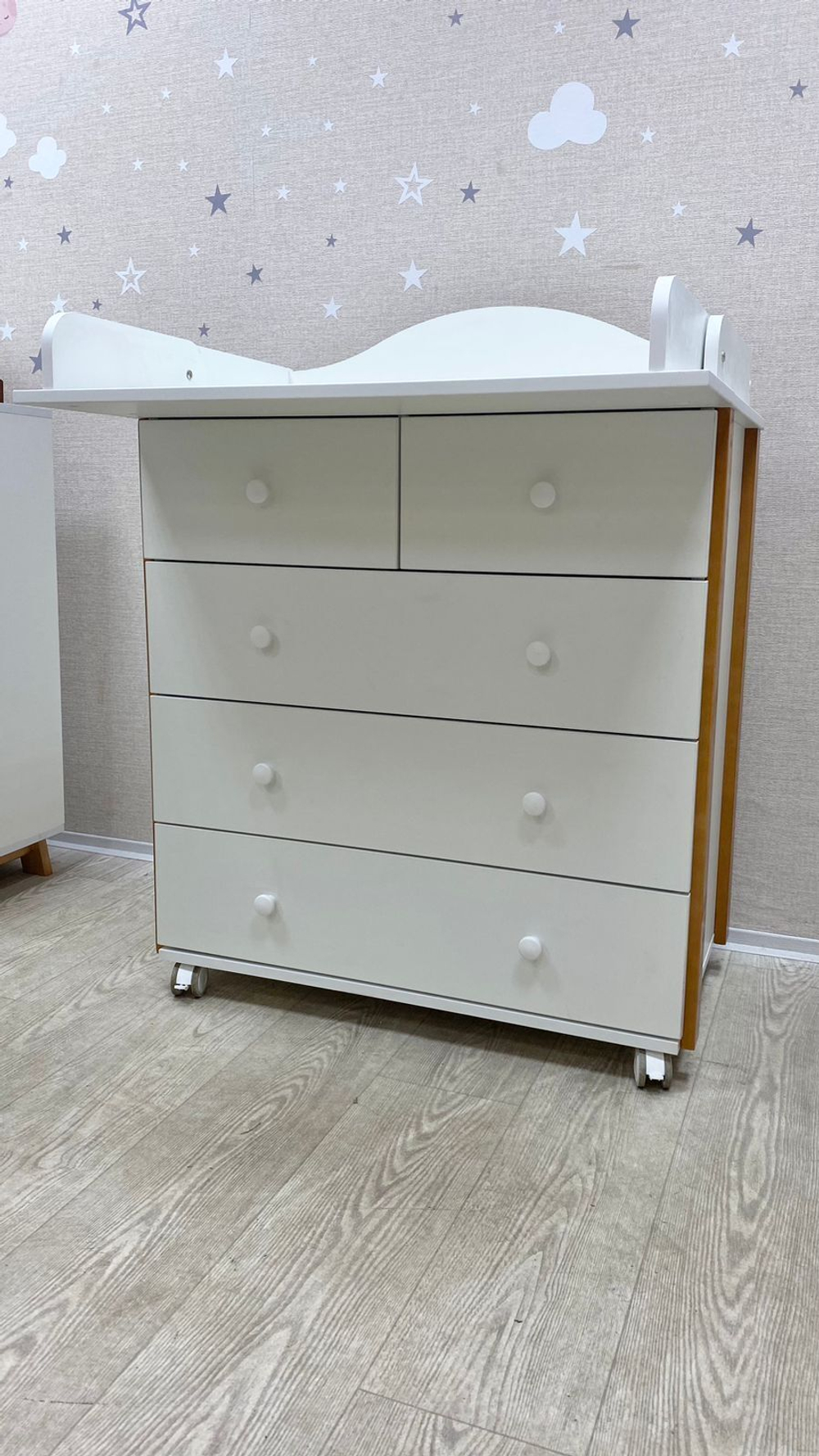Комод с откидным столиком Incanto Nuvola 800/5 белый/бук