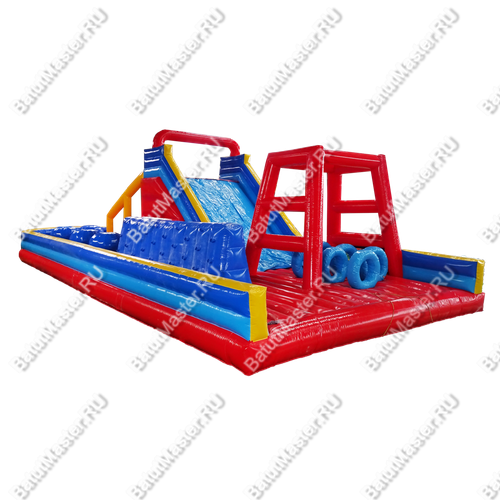 Надувная полоса препятствий "Универсальная", 19,5*7,5*5 м