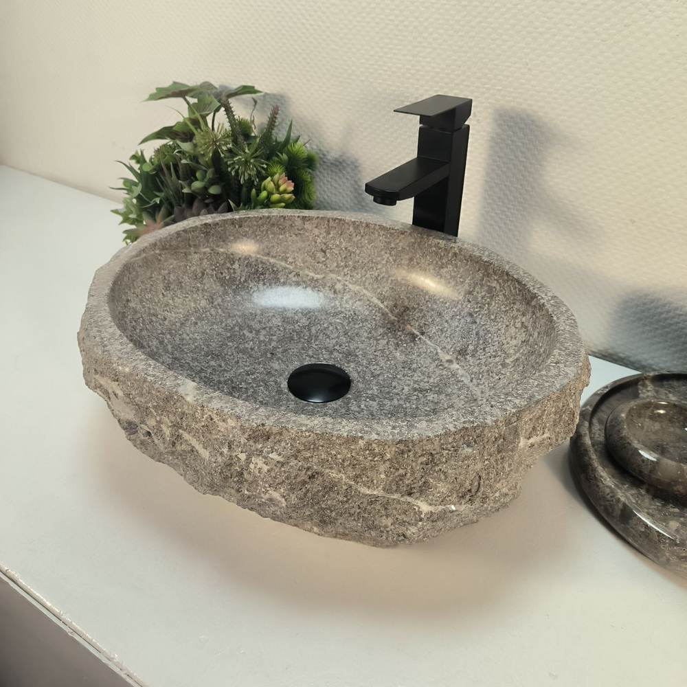 Раковина из мрамора Erozy Grey EM-64236 (50*40*15)