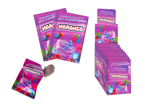 Напиток сухой безалк быстрорастворимый Маламбо(ягодный вкус) 24бл*24шт*9мл