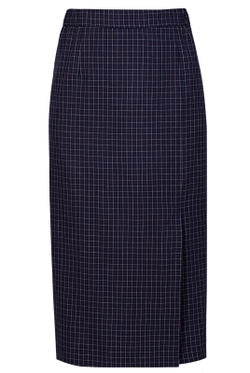 Юбка женская 3884ВП, синяя беж кл #406СБК013884ВП