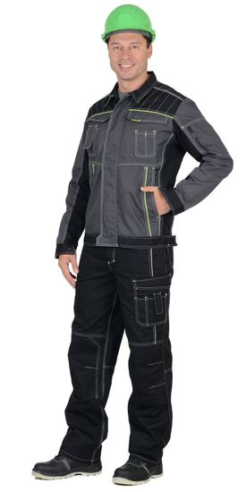 Куртка "Сириус-Престиж" (т.серый/лимоный)