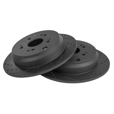 Диск тормозной задний перфорированный PRO-Line с покрытием (компл.2 шт) HONDA CRV III 2.0/2.4L 2007 GANZ GIJ06063S