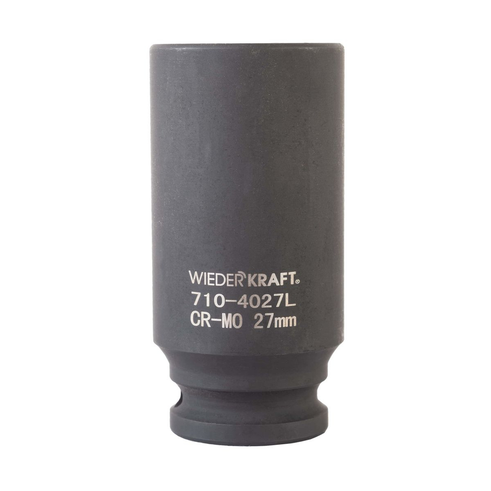 WDK-710-4027L Головка торцевая ударная глубокая 1/2", 6 граней, 27 мм