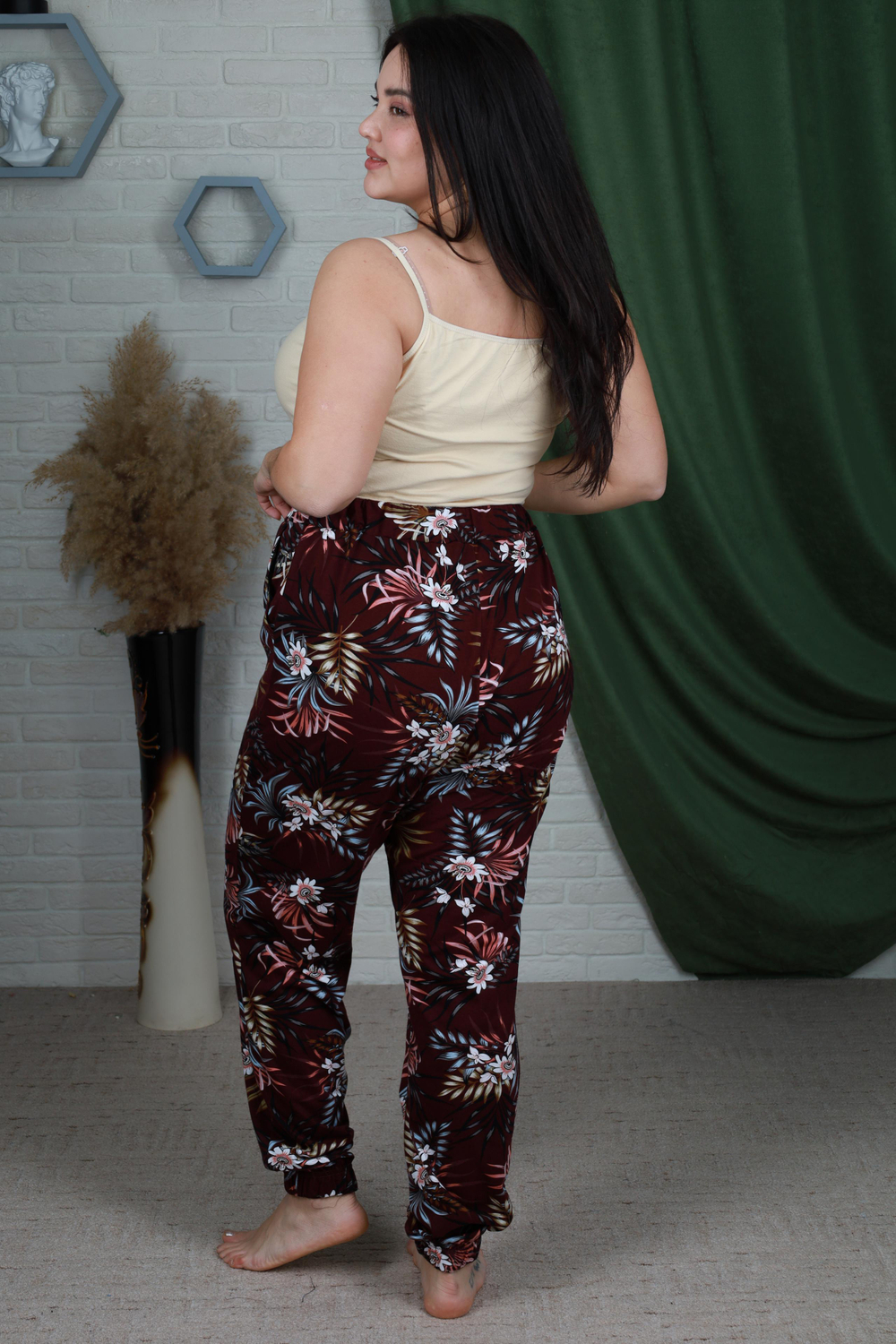 68900 Брюки женские домашние, микс (54/56)