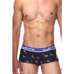 Мужские трусы хипсы черные с принтом DARKZONE DZN3310