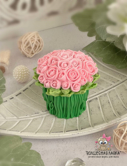 Силиконовая форма Шапочка с розами