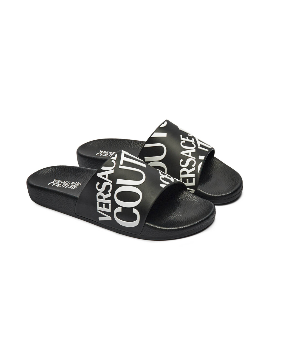 Шлепанцы Versace Jeans Couture - черный(77YA3SQ171352)