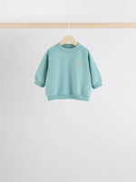 Лонгслив и брюки в комплекте для малышей Next B87-318, 3 шт., Бежевый, Голубой, Оранжевый