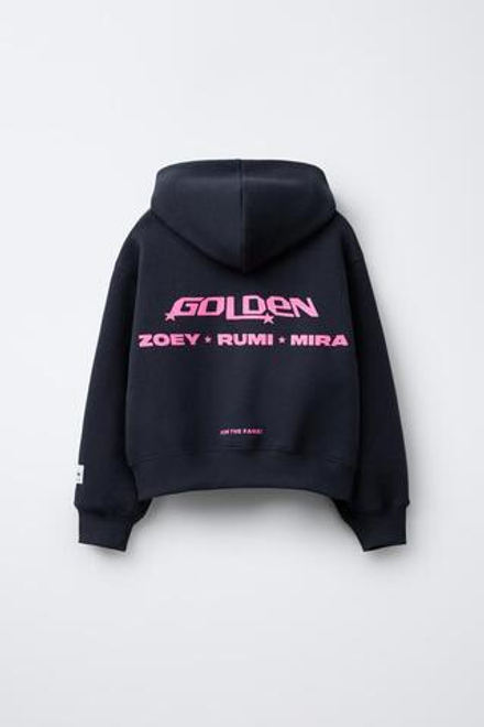 ZARA ХУДИ С ПРИНТОМ KPOP DEMON HUNTERS™ NETFLIX ©, АНТРАЦИТОВО-СЕРЫЙ