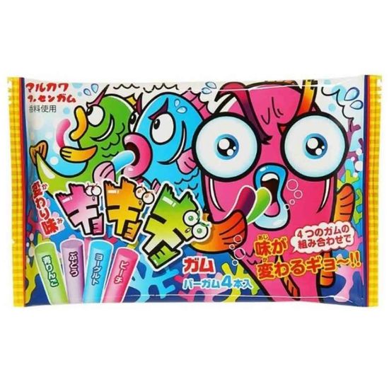 Жевательная резинка Marukawa Crazy Fish 4 вкуса, 12,6 г (Япония)