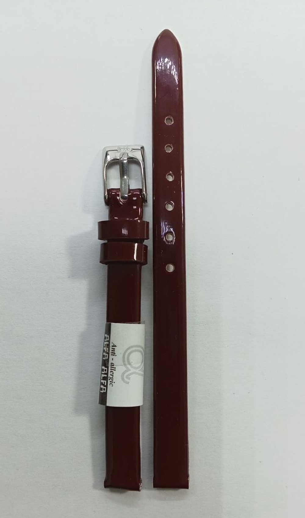 8 мм. Ремень кожаный. Гладкий лаковый.